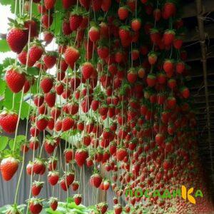 Клубника ампельная Анастасия купить по цене от 370р. в интернет-магазине «Посадика» с доставкой почтой в в Боброве и по всей России – [изображение №1].
